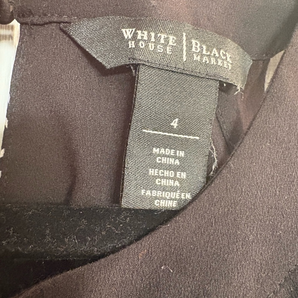 White House Black Market Black and White Women's Dress S - Picture 6 of 11